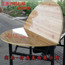 Bearing FOLD ROUND TABLE Tabletop Home Hotel Solid Wood Cedar Shop Round Large A0 Tabletop Plate 10 People 15 People 2 Round People Meals