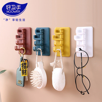 Good hand rotatable adhesive hook multi-purpose kitchen non-trace bathroom wall rack nail-free hook towel hanging rack