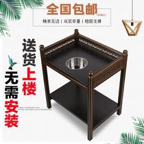 High-end steel frame mahjong machine table tea table Ashtrays Chess room Wood Corner Several Tea House Tea Terrace Tea Racks Tea Table