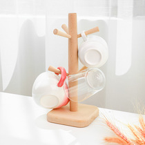 Japanese-style Beech cup holder creative Cup rack drain rack storage Cup rack storage rack storage rack