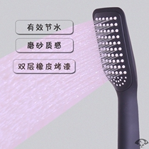 Supercharged large water outlet shower head single Frosted Black shower water heater handheld Lotus
