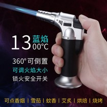 Portable igniter Direct punch cigar spray torch barbecue lighter ignition gun Outdoor moxibustion electronic gas stove