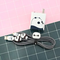 Applicable Redmi K40S red rice k50 data line protective sleeve anti-snapping charger quick filling head 67w sticker drawing