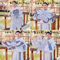 Childrens hand DIY kite homemade materials package cartoon painting palette handicrafts bamboo painting kites