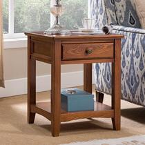 American full solid wood edge several living-room minimalist side table sofa corner a few with chest of drawers square side a few bedside cabinets