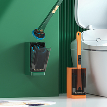 Disposable toilet brush household without dead corners hanging wall washing toilet brush toilet artifact disposable cleaning set