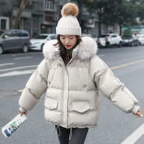 Cotton-padded clothes women short 2021 Winter New coat Korean loose student hooded padded jacket bread