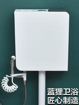 European porcelain toilet water tank energy-saving flushing tank toilet thickened household toilet wall-mounted squatting pit squatting dry toilet