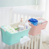 Diaper table Storage Box crib hanging bag baby diaper finishing bedside storage multifunctional storage box basket