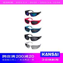 KANSAI Customized Menake Glasses Running Glasses Sunglasses Men and Women Bicycle Cook Punk Sunglasses