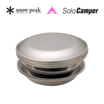 Japan Snow Peak outdoor camping stainless steel plate set-four pieces TW-021K