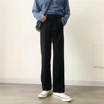 2021 drop straight pants men loose Autumn Spring trousers men show high Korean trend pants Rui handsome suit pants men
