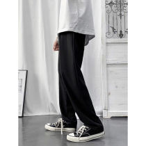 Spring and autumn casual trousers boys Korean trend wide legs sports pants Joker Harun pants handsome loose straight pants
