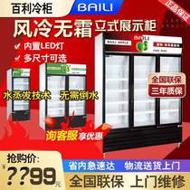 Bagley Freezer Single Door Double Door Triple Door Triple Door Fridge Commercial Drink Refrigerated Display Case Vertical Convenience Store Supermarket Ice Cabinet
