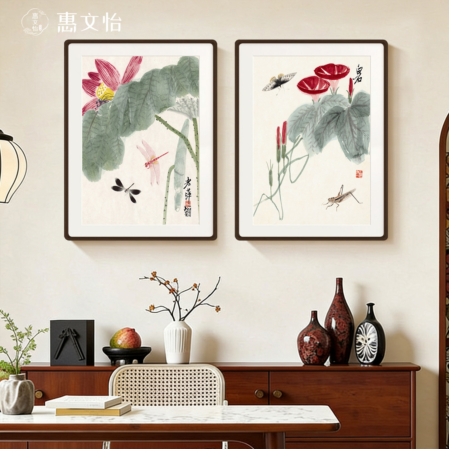 齐白石荷花挂画-齐白石荷花挂画促销价格、齐白石荷花挂画品牌- 淘宝