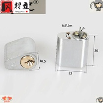 Large-plate fireproof door lock core tube well fire door channel door lock core universal copper core through unlock core superc level