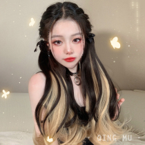 Admire double ponytail wig cos strap-type high ponytail wig female
