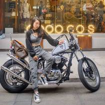 Motorcycle retro riding overalls female couple motorcycle pants four seasons riding pants men and women Harley motorcycle pants motorcycle