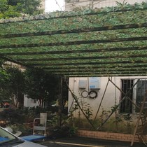 Illegal gardening greenhouses green planting homes construction sites hidden camouflage nets anti-aerial photography cooling and durable potted plants