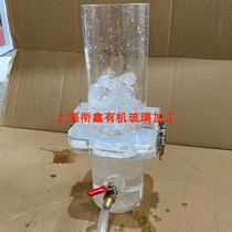 Transparent mobile phone waterproof test barrel Yali round barrel Plexiglass breathable test barrel processing customization