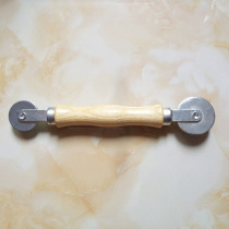Instrumental window with wood handle gauze layering press wheel pressing yarn mounting tool roller layering V work window yarn adhesive strip accessories
