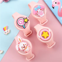 Childrens Japanese mosquito repellent cartoon toy watch flash bracelet Student female cute summer outdoor mosquito bite artifact