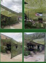 Three-layer cloth mesh grass green camouflage net sunshade net outdoor sunscreen insulation net Mountain cover green net double layer