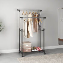 Clotheshorse Bedroom Floor Landing Simple Inside Single Lever Style Clothes Folding Balcony Hung Home Clothes Hanger Shelf Cool