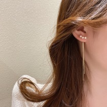 Earnail Female Long pearl earrings 2022 New wave High-level sensual air ear line Flow Supure silver Temperament Earrings