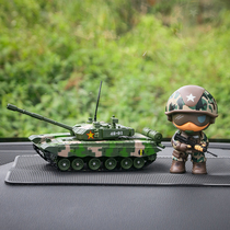 Car swing piece on-board middle control desk decoration creative military warrior man puppet in the car with a mans gift wave
