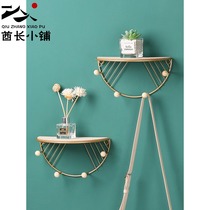 Flower frame living room wall shelf wall hanging non-perforated partition bedroom TV background wall decoration frame wall hanger