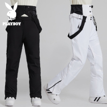 Flower Playboy ski pants male and female thickened waterproof and breathable double board couple Warm Abrasion Resistant Spring Autumn Braces Snowpants