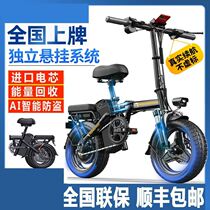 New small electric car lady driving artifact equipment foldable electric bicycle double for men and adults