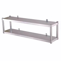Kitchen shelf wall-mounted stainless steel 2-layer spice rack hanger storage storage storage microwave oven 3 hanging wall upper shelf