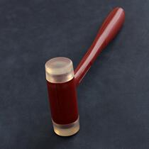 335 grams of small red hammer without rebound rubber hammer leather DIY to install hammer non - Branchard hammer high color value
