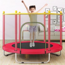 Trampoline guardrail home children indoor outdoor baby bouncing bed Children with guard net family toy jumping bed