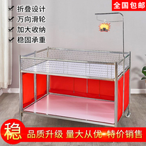 Clothing store promotion flower stall folding special sale display rack promotional car exhibition rack small supermarket shelf special car