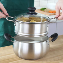 Stainless steel pot Pan pan pan Non-stick thickened soup pot Dormitory small pot Instant noodles pot Milk pot Multi-purpose pot