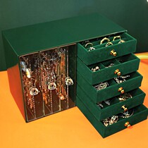  Mechia Ornament Containing Shelf Jewelry Containing Box Large Capacity Multilayer Earrings Shelf Show Rack Home Dust Protection