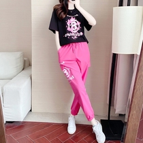 Sandro Mosquoloni Summer Leisure Sports Suit Women Fashion Foreign Gas Looser THIN KOREAN EDITION TWO SETS