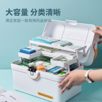 Medical box family spare household large capacity medical care full emergency dormitory large drug storage box