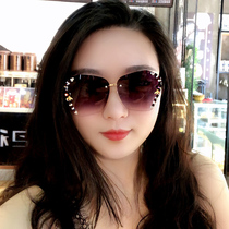 Sunglasses womens wave 2022 New Street beats big face with slim anti-UV sunglasses online red glasses female expats face small