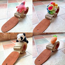 One week guitar strap Folk nail punch-free anti-trip wooden electric girl accessories rope universal trend fashion piano strap