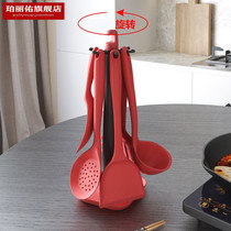 Spoon storage rack silicone shovel set food-grade spatula rack support kitchen countertop kitchenware rack hook rack
