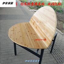 Large round table top 10 people 15 people 20 2 m 2 m 2 2 m home table cedar wood folding solid wood hotel round table