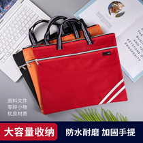 Heitong heeton (high quality) business handbag mens document bag canvas briefcase womens fashion career Korean version of briefcase bag office bag briefcase office bag