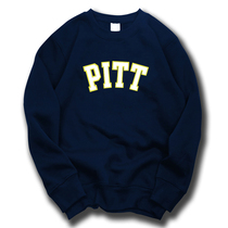 University of Pittsburgh round neck thick cotton TUniversy of Ptsburgh horse souvenir autumn