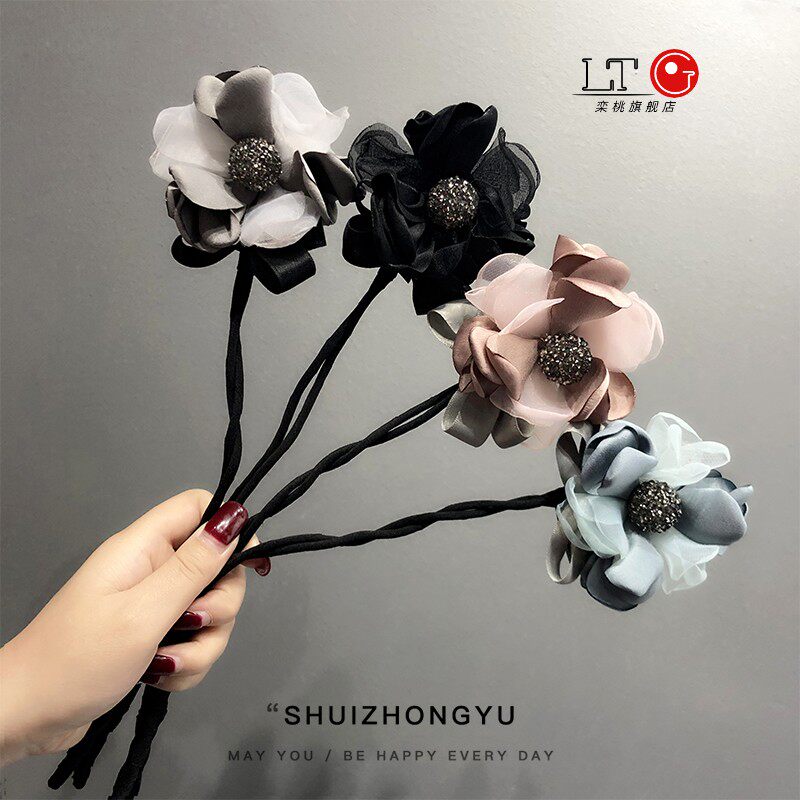 Maru head flower disc hair machine Korean lazy hair with artifact fluffy flower headdress head flower female professional hairdresser