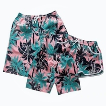 Vacation couple beach pants mens tide brand quick-drying can go into the water loose seaside swimming shorts beach suit swimming trunks women