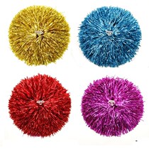 Lara flower Flower Ball cheerleading hand ring color ball handle hand flower aerobics double head wreath ribbon hand handle